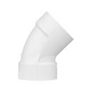 White PVC DWV 45° Elbow 