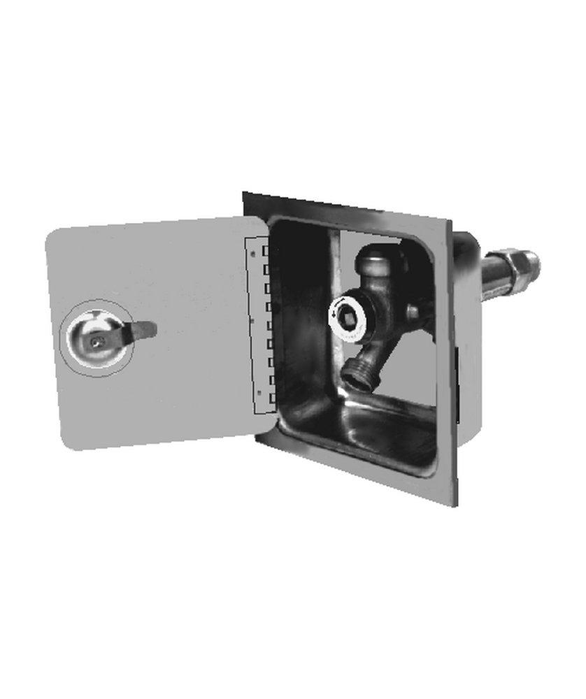 Jay R. Smith Bronze Nickel 1/2 x 3/4 in. FNPT and MNPT x GHT Wall Hydrant 