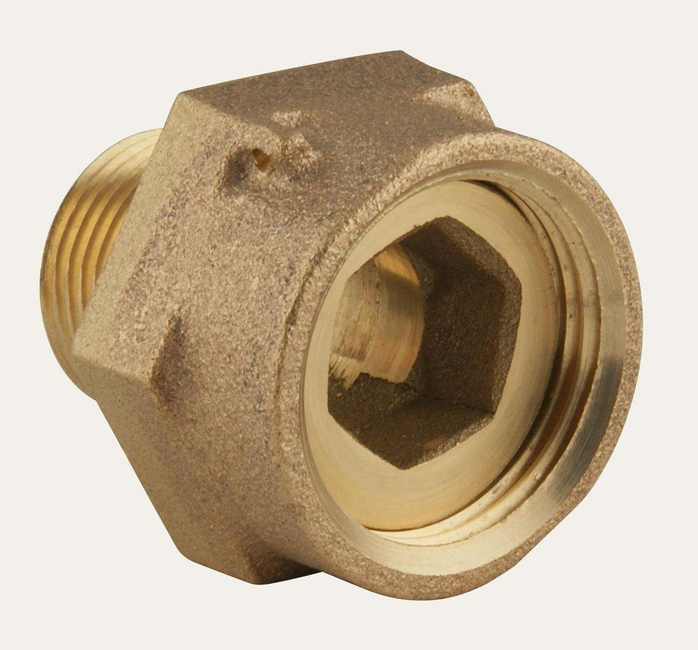 Ford Meter Box 1 in. Meter Swivel Nut x MIPS Brass Coupling 