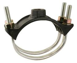 8 x 3/4 in. CC Ductile Iron Black Double Strap Saddle