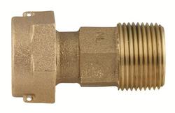 1 x 2-1/2 in. Swivel Nut x MIP Swivel Brass Meter Coupling