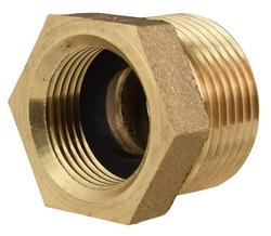 5/8 x 3/4 in. Brass Reducing Meter Coupling