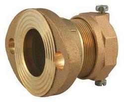 1-1/2 in. Flanged x Pack Joint Brass Meter Coupling