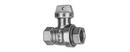 1-1/2 in. FIP Curb Stop with Stop & Waste Ball Valve