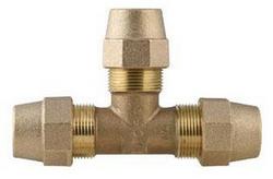 1 in. Grip Joint Brass Tee