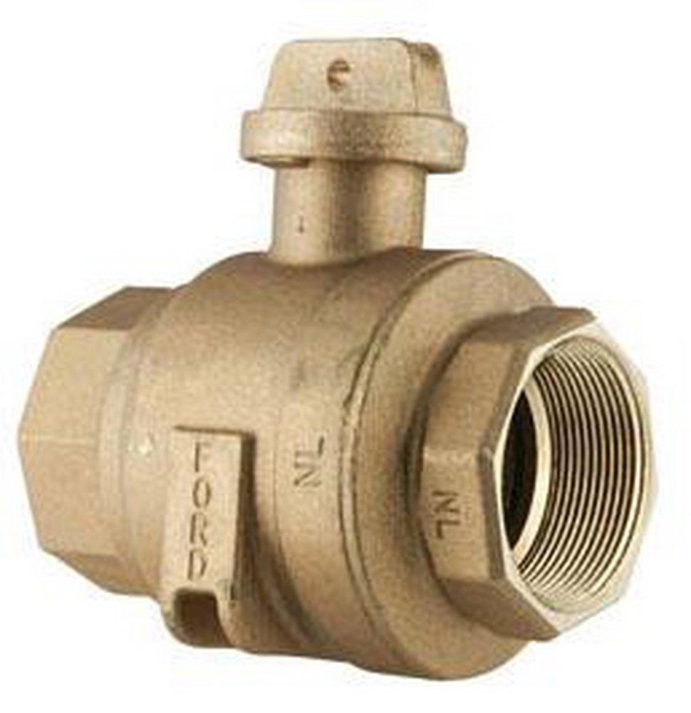 Ford Meter Box FIPT Brass Ball Curb Valve 