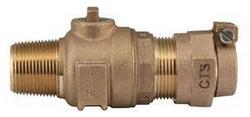 1 in. CC x Pack Joint Brass Ball Corp Valve