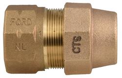 1-1/2 in. FIPS x Grip Joint Brass Coupling