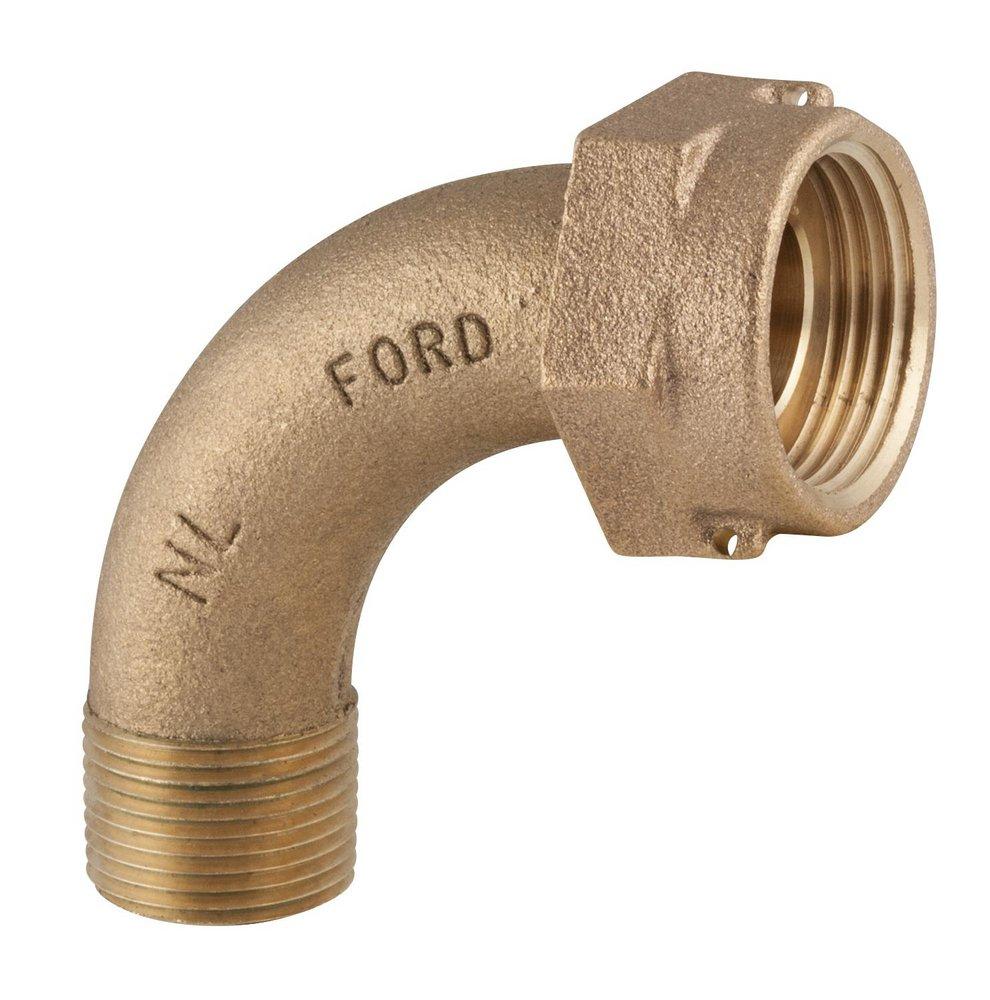 Ford Meter Box Meter Swivel Nut x MIPS Brass Coupling 