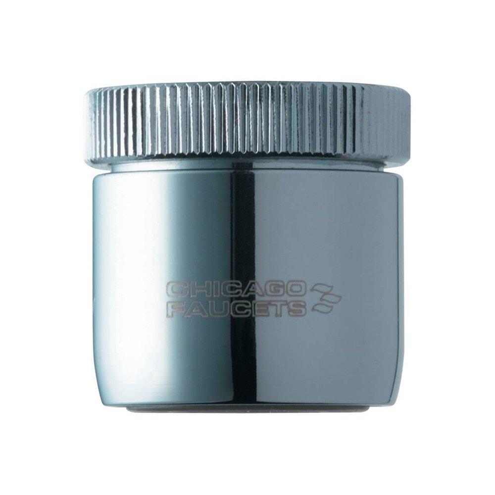 Chicago Faucets Polished Chrome Female Threaded Pressure Compensating Laminar Flow Non-Aerating Outlet 