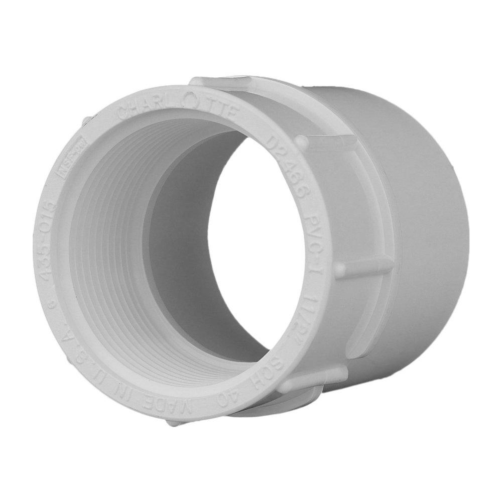 White PVC Schedule 40 Female Adapter 