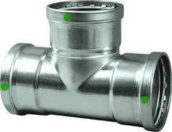 4 in. Press 316L Extra Large Stainless Steel Tee