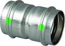 Viega 1/2 in. Press 316L Stainless Steel Coupling with Stop 