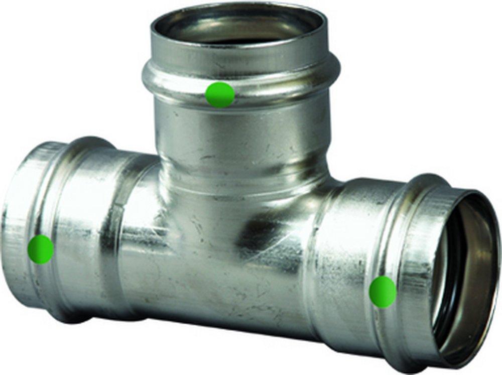 Viega 2 X 2 X 1/2 Stainless Steel 316 Reducer  Reducing Tee PXPXP 