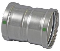 2-1/2 in. Press 316L Stainless Steel Extra Large Coupling with Stop
