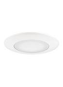 Visual Comfort & Co. Generation Lighting White 6 in. Flat Glass Shower Trim 