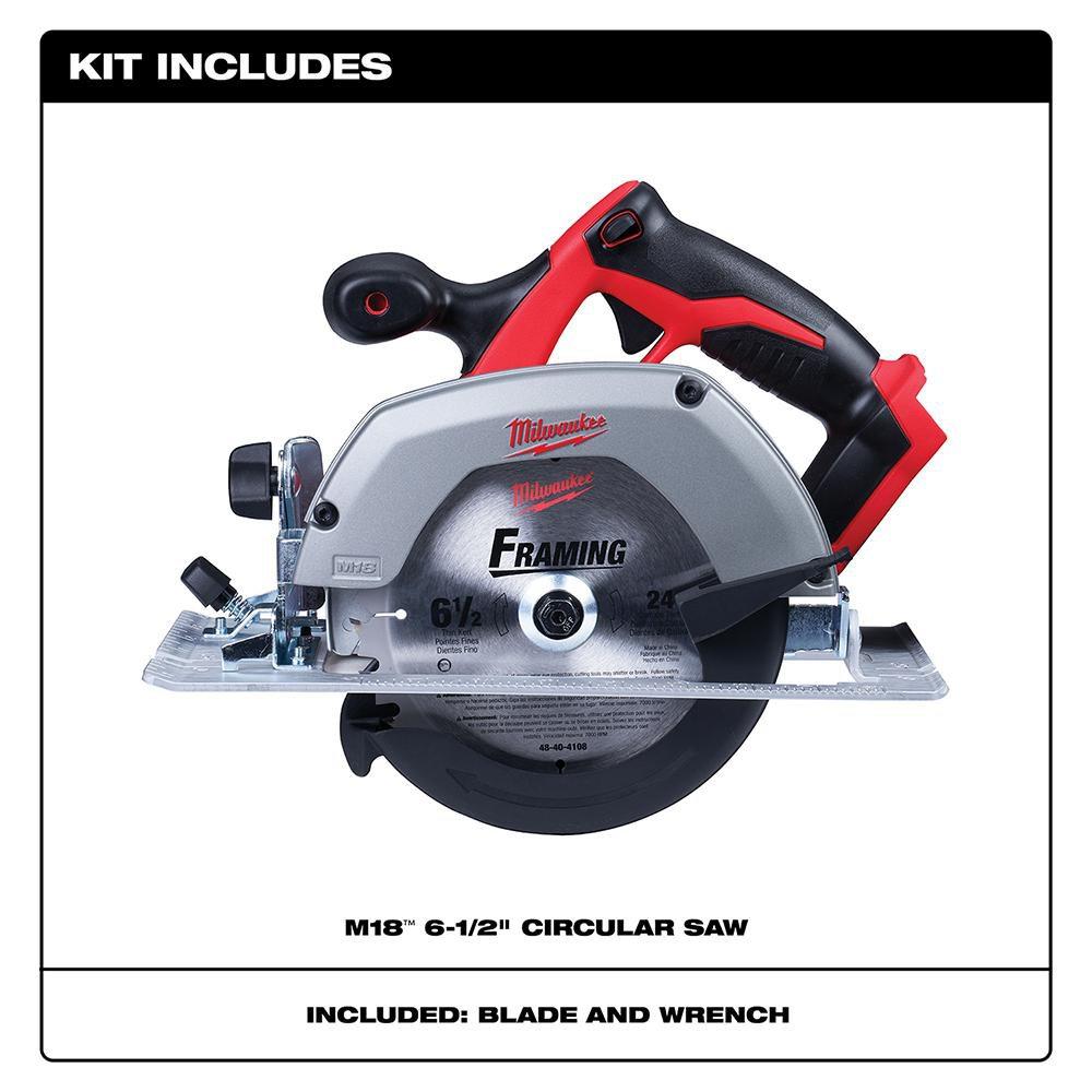 Milwaukee&reg; Black Cordless 18V Circular Saw Bare Tool 