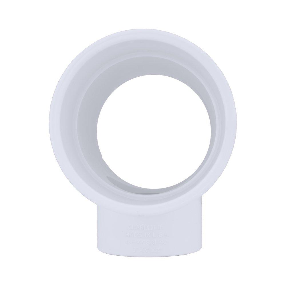 White PVC Schedule 40 Tee 