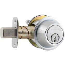 Single Cylinder Deadbolt in Satin Chrome Plated