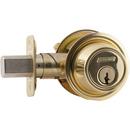 Schlage&reg; Bright Brass Single Cylinder Deadbolt 
