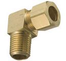 1/4 x 1/8 in. OD Tube x MNPT 90 Degree Plastic Nickel-plated Brass Reducing Elbow