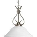 Progress Lighting Brushed Nickel 16-1/2 in. 100W 1-Light Pendant 