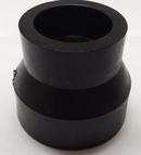 Black Plain End x Socket Fusion Molded Plastic Reducer 