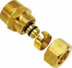 1/2 in. Brass PEX Compression x 3/4 in. MPT Adapter
