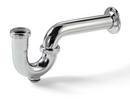 1-1/2 in. Brass P-Trap with Cleanout and Shallow Flange