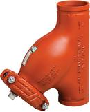Victaulic Orange Grooved 300 psi Orange Enamel and Painted Ductile Iron Wye 