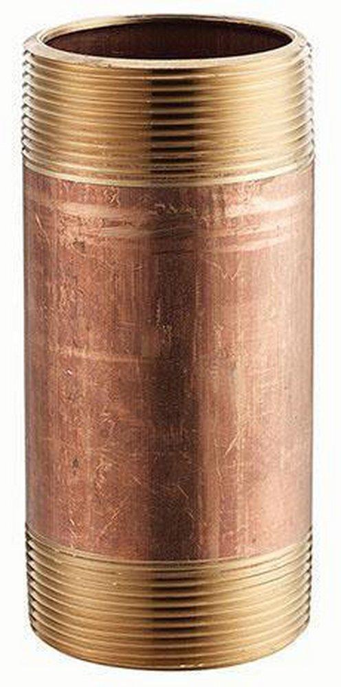 3 in. NPT Global Red Brass Nipple 