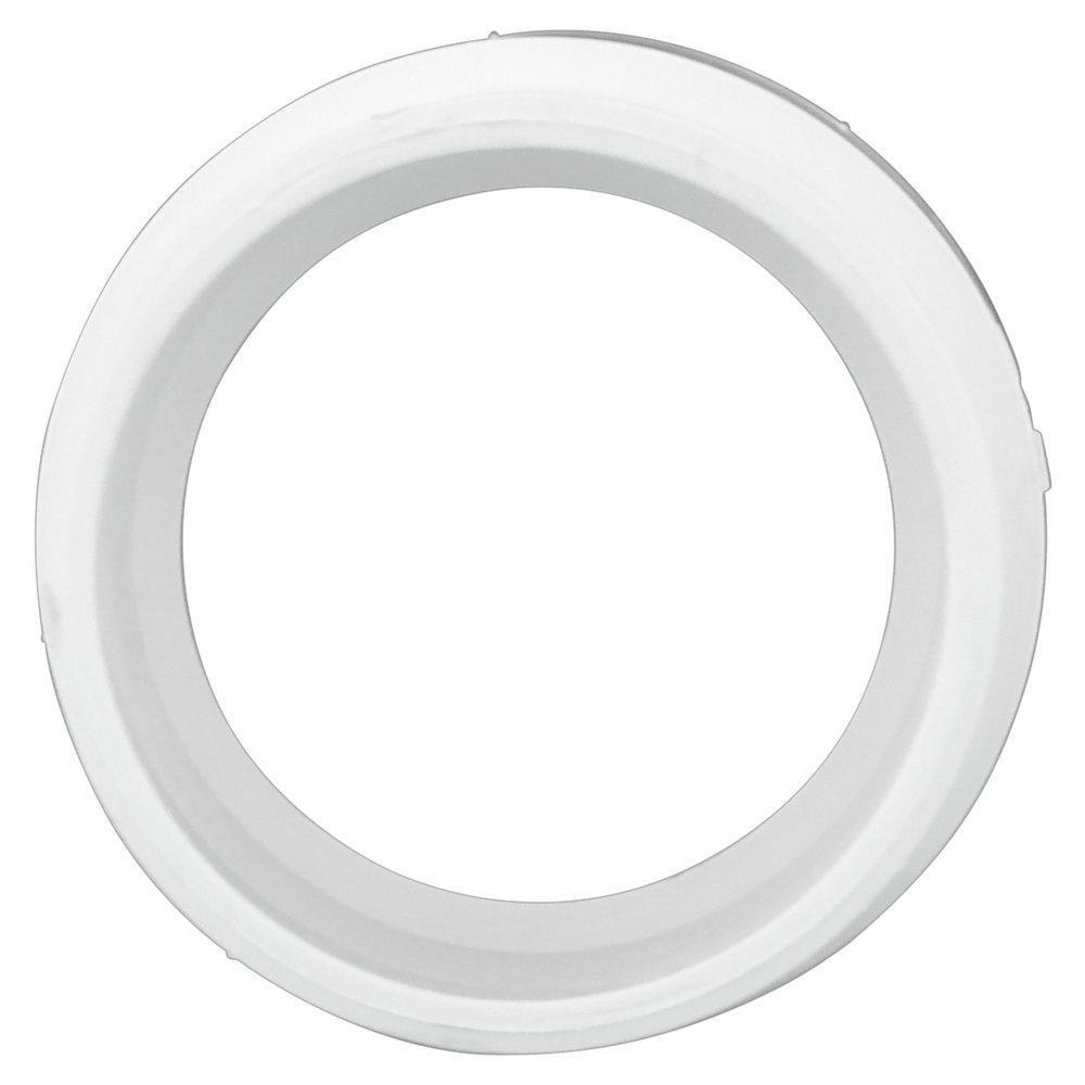 White PVC DWV x Cast Iron Spigot Adapter 