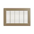 6 x 10 in. Residential 1-way Return Grille in Brown Steel