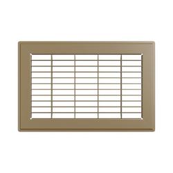 6 x 10 in. Residential 1-way Return Grille in Brown Steel