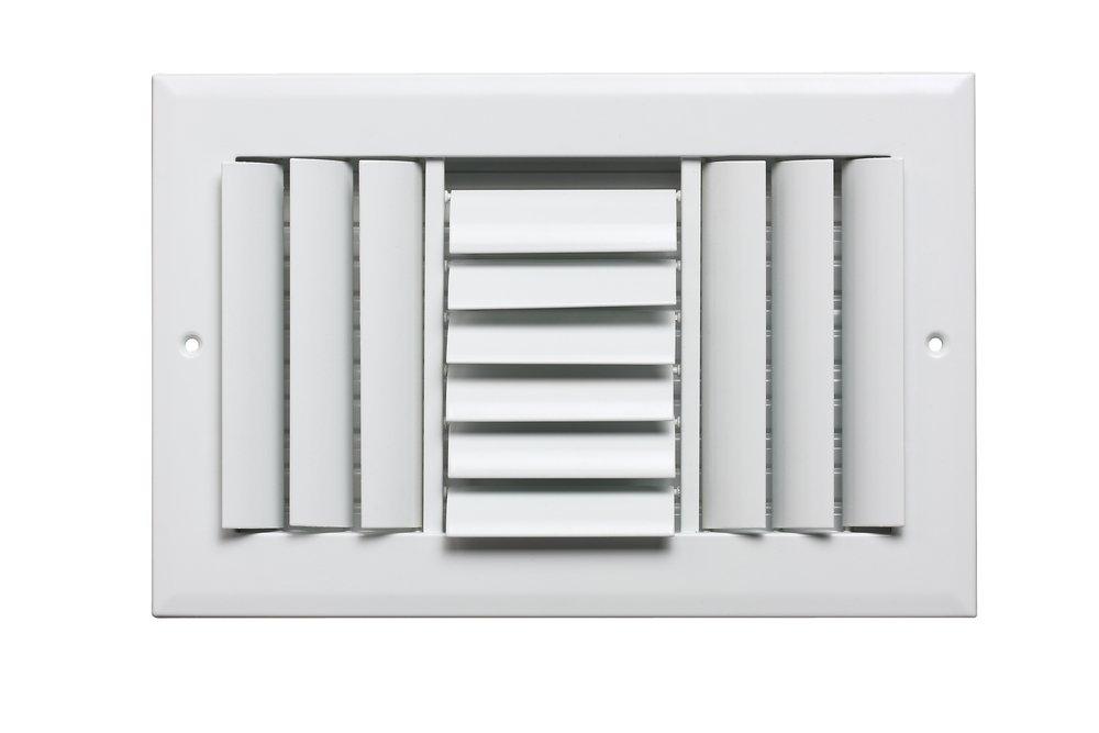 PROSELECT&reg; White 10 in. Residential Ceiling & Sidewall Register in White 3-way Aluminum 