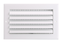 10 x 6 in. 1-Way Aluminum Curved Blade Ceiling & Sidewall Register in White
