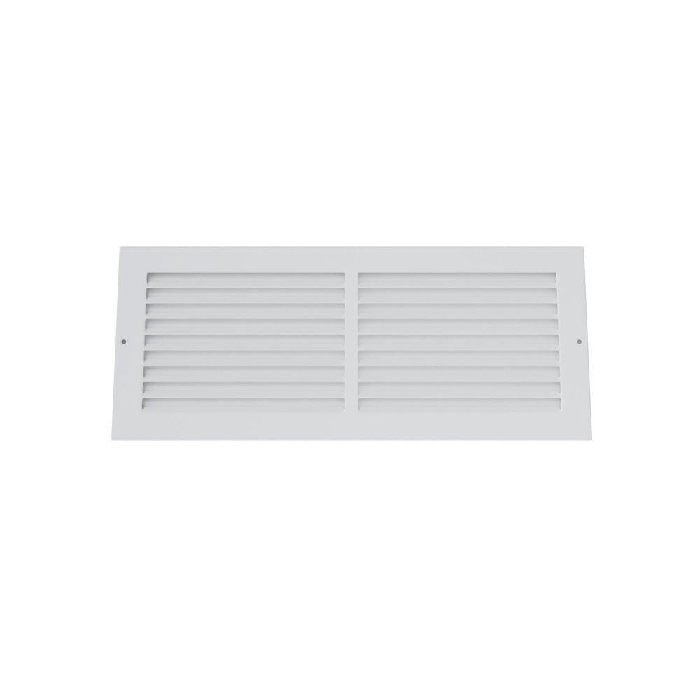 PROSELECT&reg; White 14 x 6 in. Return Grille in White Steel 