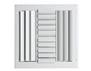 14 x 14 in. Residential Ceiling & Sidewall Register in White 4-way Aluminum