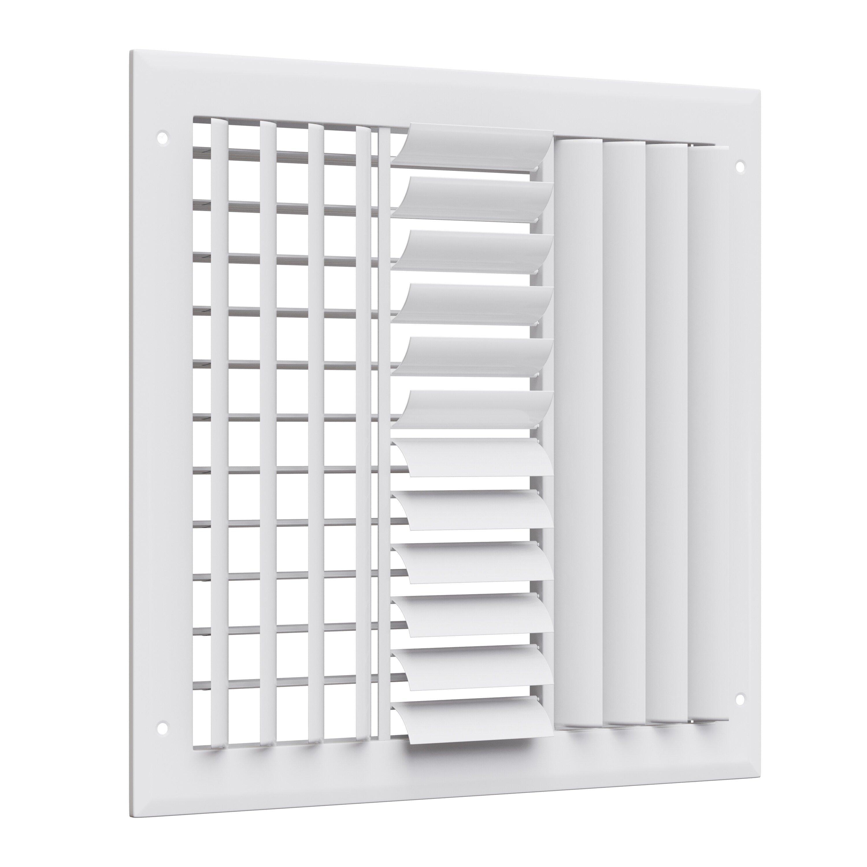 PROSELECT&reg; White 12 in. Aluminum Ceiling/Sidewall Register in White 