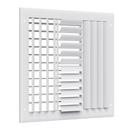 PROSELECT&reg; White 12 in. Aluminum Ceiling/Sidewall Register in White 