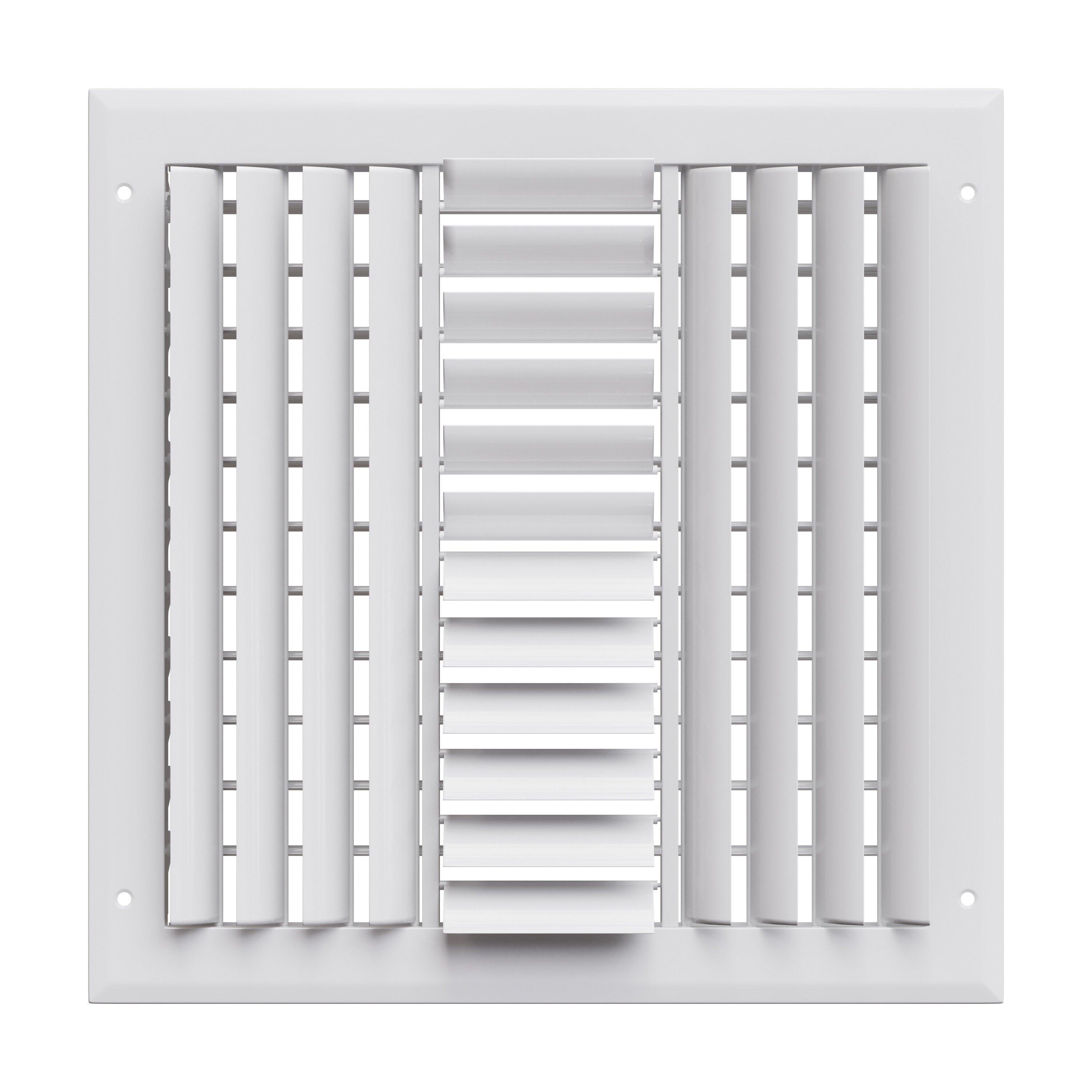 PROSELECT&reg; White 12 in. Aluminum Ceiling/Sidewall Register in White 