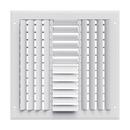 PROSELECT&reg; White 12 in. Aluminum Ceiling/Sidewall Register in White 
