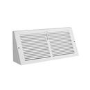 PROSELECT&reg; White 6 in. Residential Baseboard Register in White 2-way Steel 