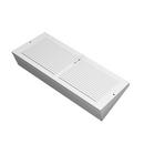 PROSELECT&reg; White 6 in. Residential Baseboard Register in White 2-way Steel 