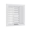 PROSELECT&reg; White 10 in. Residential Ceiling & Sidewall Register in White 4-way Aluminum 