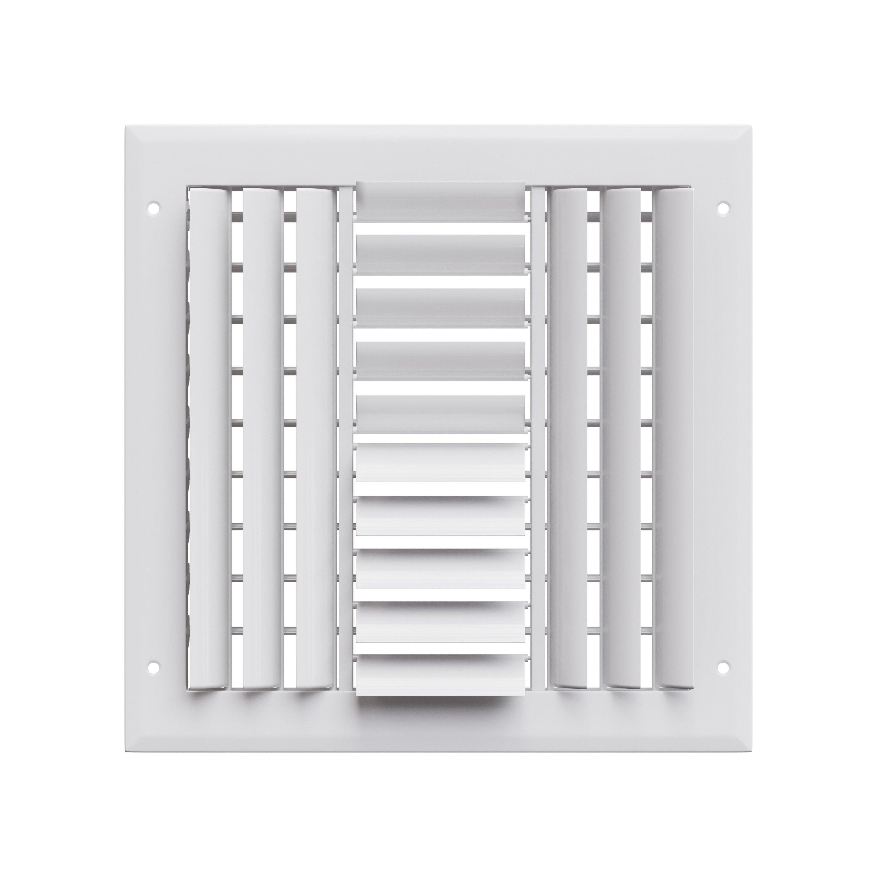 PROSELECT&reg; White 10 in. Aluminum Ceiling/Sidewall Register in White 