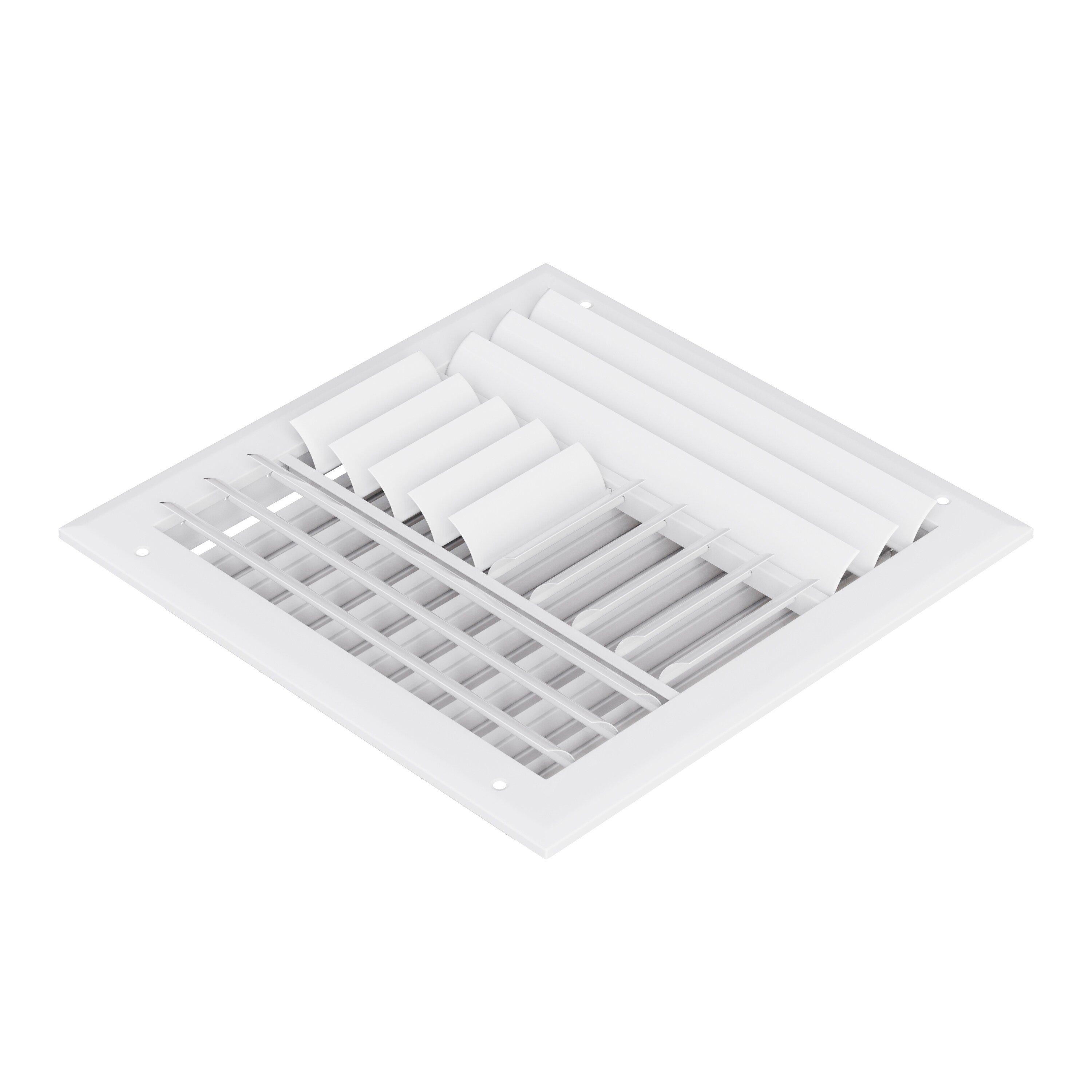 PROSELECT&reg; White 10 in. Aluminum Ceiling/Sidewall Register in White 