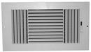 10 x 6 in. Plastic 3-Way Ceiling & Sidewall Register in White