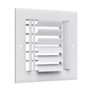 PROSELECT&reg; White 6 in. Residential Ceiling & Sidewall Register in White 4-way Aluminum 