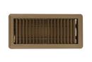 4 x 10 in. Residential Floor Diffuser in Brown Steel